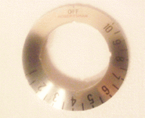 Picture of PLATE, KNOB DIAL 1-10, GHM