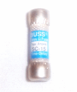 Picture of FUSE, 15-AMP, BUSS, SC-15
