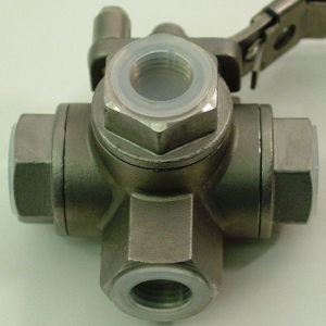 Picture of VALVE, 4-WAY BALL, SS
