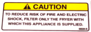 Picture of LABEL, CAUTION FILTER ONLY