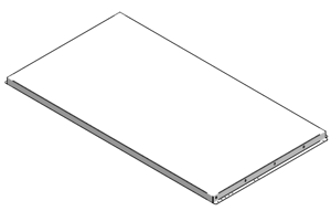 Picture of HOOD STAND, 72", REAR BOTTOM PANEL, FSH-5 HOOD
