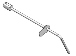 Picture of HANDLE, GEF DRAIN VALVE, WELD ASSY