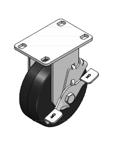 Picture of CASTER, RIDGE, W/BRK, SMOOTH