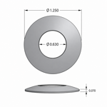 Picture of WASHER, DISC SPRING, 1.25 X .63 X .089